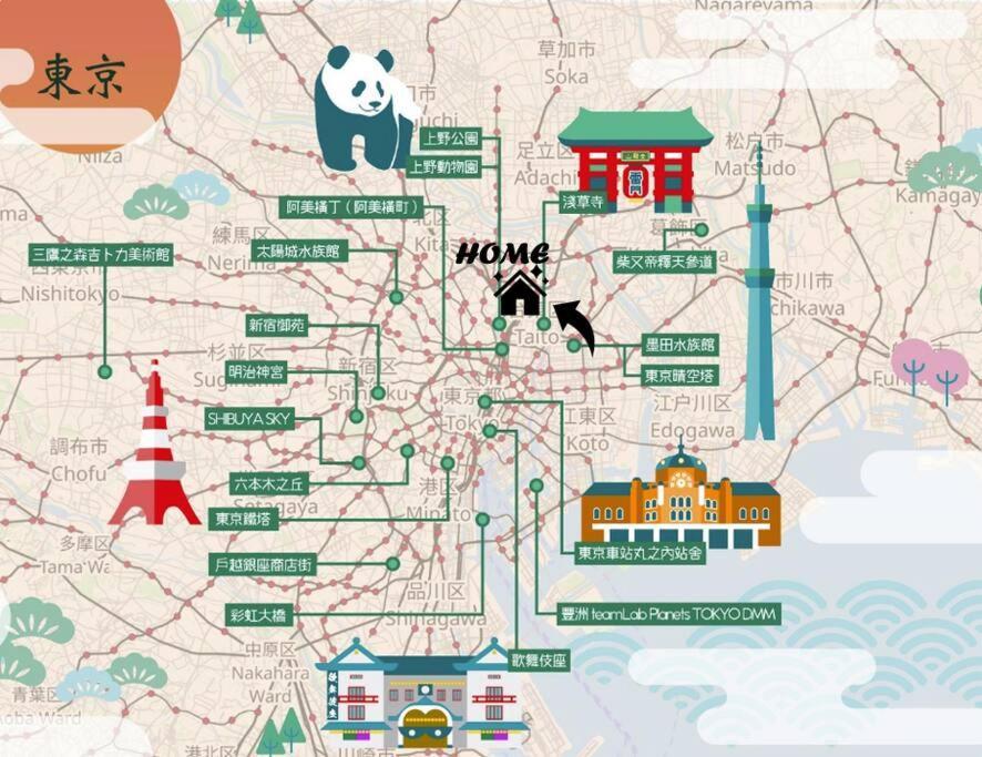 New Open 4br, 110㎡ Walk To Asakusa Apartment